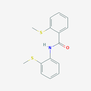 molecular formula C15H15NOS2 B5230908 2-(methylthio)-N-[2-(methylthio)phenyl]benzamide 