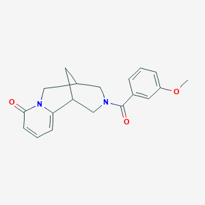 molecular formula C19H20N2O3 B5230926 11-(3-methoxybenzoyl)-7,11-diazatricyclo[7.3.1.0~2,7~]trideca-2,4-dien-6-one 