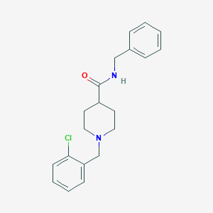 molecular formula C20H23ClN2O B5230999 N-benzyl-1-(2-chlorobenzyl)-4-piperidinecarboxamide 