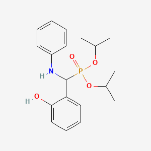 molecular formula C19H26NO4P B5231080 diisopropyl [anilino(2-hydroxyphenyl)methyl]phosphonate 