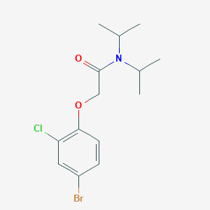 molecular formula C14H19BrClNO2 B5231081 2-(4-bromo-2-chlorophenoxy)-N,N-diisopropylacetamide 