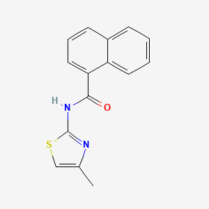 molecular formula C15H12N2OS B5231113 N-(4-methyl-1,3-thiazol-2-yl)-1-naphthamide 