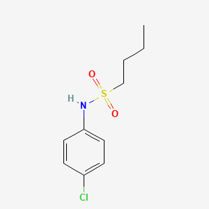 molecular formula C10H14ClNO2S B5231200 N-(4-chlorophenyl)-1-butanesulfonamide CAS No. 7143-37-5