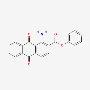 molecular formula C21H13NO4 B5231269 phenyl 1-amino-9,10-dioxo-9,10-dihydro-2-anthracenecarboxylate 