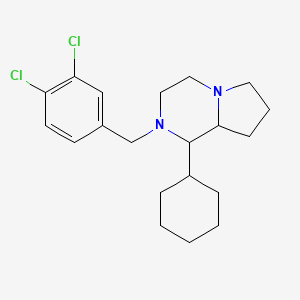 molecular formula C20H28Cl2N2 B5231273 1-cyclohexyl-2-(3,4-dichlorobenzyl)octahydropyrrolo[1,2-a]pyrazine 