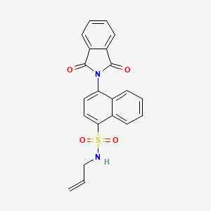 molecular formula C21H16N2O4S B5231286 N-allyl-4-(1,3-dioxo-1,3-dihydro-2H-isoindol-2-yl)-1-naphthalenesulfonamide 