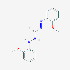 molecular formula C15H16N4O2S B5231326 N',2-bis(2-methoxyphenyl)diazenecarbothiohydrazide 