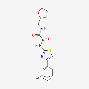 molecular formula C20H27N3O3S B5231349 N-[4-(1-adamantyl)-1,3-thiazol-2-yl]-N'-(tetrahydro-2-furanylmethyl)ethanediamide 