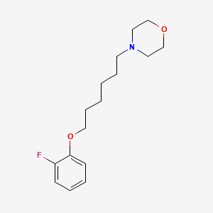 molecular formula C16H24FNO2 B5231378 4-[6-(2-fluorophenoxy)hexyl]morpholine 