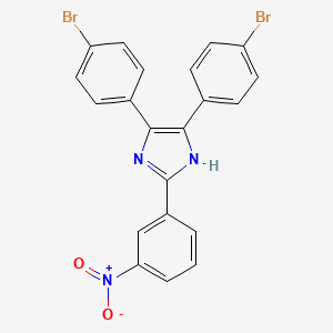 molecular formula C21H13Br2N3O2 B5231380 4,5-bis(4-bromophenyl)-2-(3-nitrophenyl)-1H-imidazole 