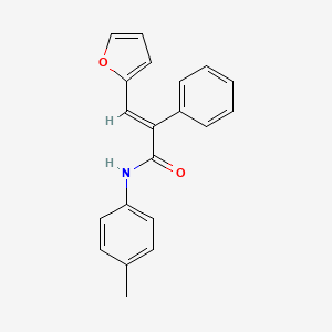 molecular formula C20H17NO2 B5231439 3-(2-furyl)-N-(4-methylphenyl)-2-phenylacrylamide 