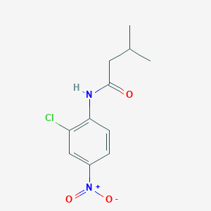 molecular formula C11H13ClN2O3 B5231474 N-(2-chloro-4-nitrophenyl)-3-methylbutanamide 