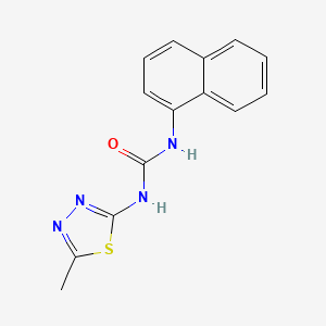 molecular formula C14H12N4OS B5231507 N-(5-methyl-1,3,4-thiadiazol-2-yl)-N'-1-naphthylurea 