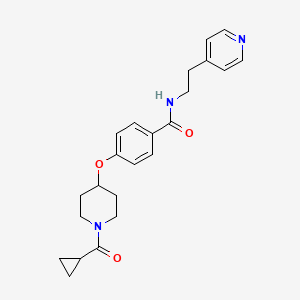 4-{[1-(cyclopropylcarbonyl)-4-piperidinyl]oxy}-N-[2-(4-pyridinyl)ethyl]benzamide