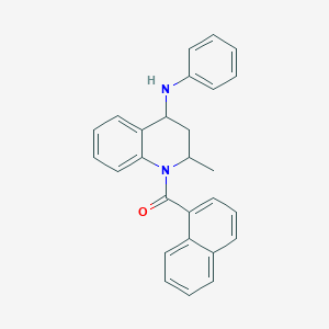 molecular formula C27H24N2O B5231550 2-methyl-1-(1-naphthoyl)-N-phenyl-1,2,3,4-tetrahydro-4-quinolinamine 