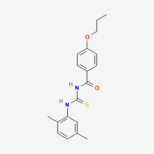molecular formula C19H22N2O2S B5231558 N-{[(2,5-dimethylphenyl)amino]carbonothioyl}-4-propoxybenzamide 