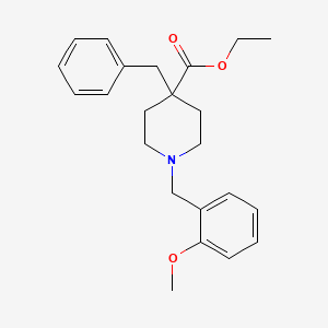 molecular formula C23H29NO3 B5231580 ethyl 4-benzyl-1-(2-methoxybenzyl)-4-piperidinecarboxylate 