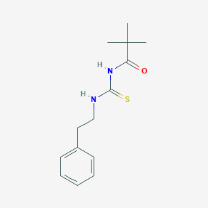 molecular formula C14H20N2OS B5231604 2,2-dimethyl-N-{[(2-phenylethyl)amino]carbonothioyl}propanamide 
