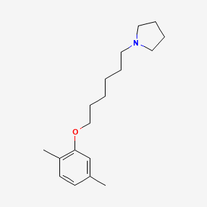 molecular formula C18H29NO B5231621 1-[6-(2,5-dimethylphenoxy)hexyl]pyrrolidine 
