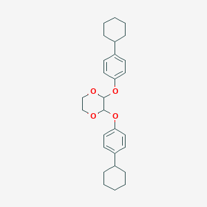 molecular formula C28H36O4 B5231627 2,3-bis(4-cyclohexylphenoxy)-1,4-dioxane 