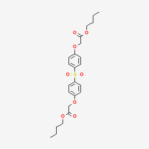 molecular formula C24H30O8S B5231633 dibutyl 2,2'-[sulfonylbis(4,1-phenyleneoxy)]diacetate 