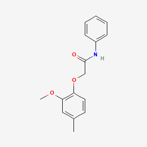 molecular formula C16H17NO3 B5231642 2-(2-methoxy-4-methylphenoxy)-N-phenylacetamide CAS No. 847571-78-2