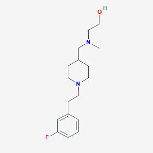 molecular formula C17H27FN2O B5231703 2-[({1-[2-(3-fluorophenyl)ethyl]-4-piperidinyl}methyl)(methyl)amino]ethanol 