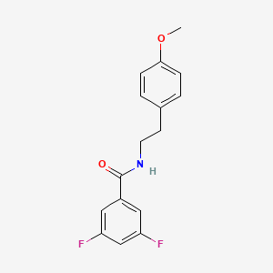 molecular formula C16H15F2NO2 B5231767 3,5-difluoro-N-[2-(4-methoxyphenyl)ethyl]benzamide 