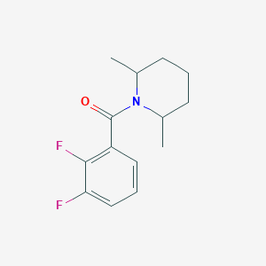 molecular formula C14H17F2NO B5231797 1-(2,3-difluorobenzoyl)-2,6-dimethylpiperidine 