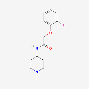 molecular formula C14H19FN2O2 B5231815 2-(2-fluorophenoxy)-N-(1-methyl-4-piperidinyl)acetamide 