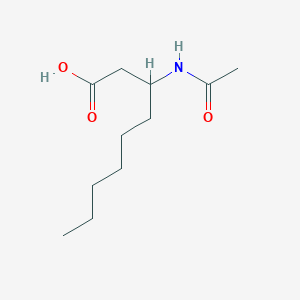molecular formula C11H21NO3 B5231824 3-(acetylamino)nonanoic acid 