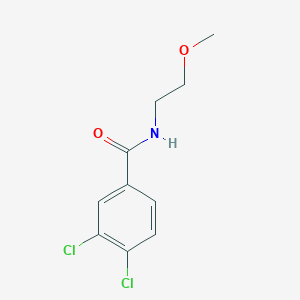 molecular formula C10H11Cl2NO2 B5231852 3,4-dichloro-N-(2-methoxyethyl)benzamide 