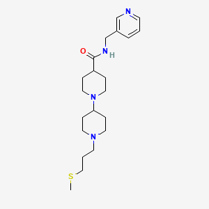 molecular formula C21H34N4OS B5231937 1'-[3-(methylthio)propyl]-N-(3-pyridinylmethyl)-1,4'-bipiperidine-4-carboxamide 