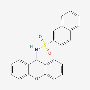 molecular formula C23H17NO3S B5231965 N-9H-xanthen-9-yl-2-naphthalenesulfonamide 