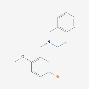 molecular formula C17H20BrNO B5232006 N-benzyl-N-(5-bromo-2-methoxybenzyl)ethanamine 