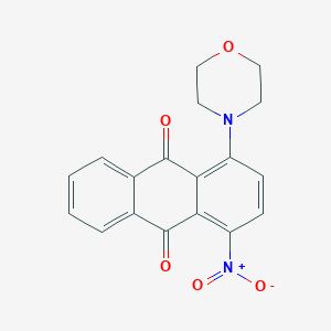 molecular formula C18H14N2O5 B5232055 1-(4-morpholinyl)-4-nitroanthra-9,10-quinone 