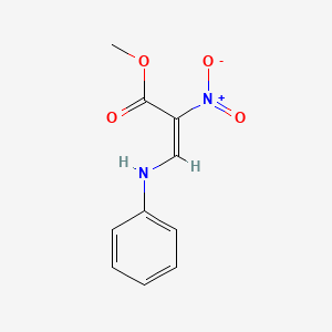 molecular formula C10H10N2O4 B5232064 3-苯胺基-2-硝基丙烯酸甲酯 