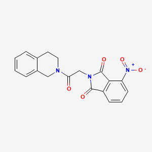 molecular formula C19H15N3O5 B5232088 2-[2-(3,4-dihydro-2(1H)-isoquinolinyl)-2-oxoethyl]-4-nitro-1H-isoindole-1,3(2H)-dione 