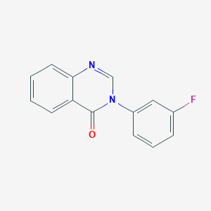 molecular formula C14H9FN2O B5232099 3-(3-fluorophenyl)-4(3H)-quinazolinone 