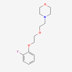 molecular formula C14H20FNO3 B5232130 4-{2-[2-(2-fluorophenoxy)ethoxy]ethyl}morpholine 