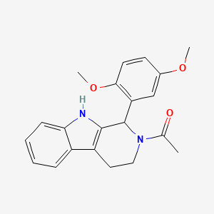 molecular formula C21H22N2O3 B5232270 2-acetyl-1-(2,5-dimethoxyphenyl)-2,3,4,9-tetrahydro-1H-beta-carboline 