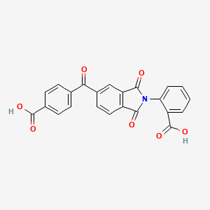 molecular formula C23H13NO7 B5232279 2-[5-(4-carboxybenzoyl)-1,3-dioxo-1,3-dihydro-2H-isoindol-2-yl]benzoic acid 