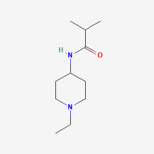 molecular formula C11H22N2O B5232320 N-(1-ethyl-4-piperidinyl)-2-methylpropanamide 