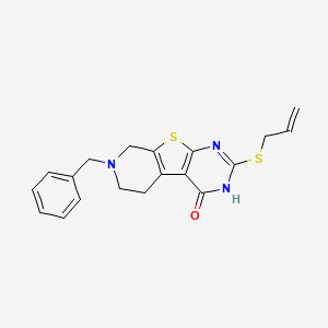 molecular formula C19H19N3OS2 B5232341 2-(allylthio)-7-benzyl-5,6,7,8-tetrahydropyrido[4',3':4,5]thieno[2,3-d]pyrimidin-4(3H)-one 