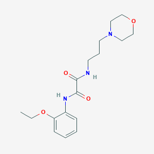molecular formula C17H25N3O4 B5232363 N-(2-ethoxyphenyl)-N'-[3-(4-morpholinyl)propyl]ethanediamide 
