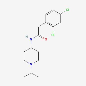 molecular formula C16H22Cl2N2O B5232382 2-(2,4-dichlorophenyl)-N-(1-isopropyl-4-piperidinyl)acetamide 