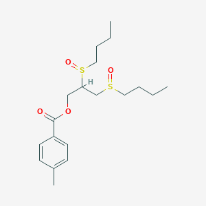 molecular formula C19H30O4S2 B5232423 2,3-bis(butylsulfinyl)propyl 4-methylbenzoate 