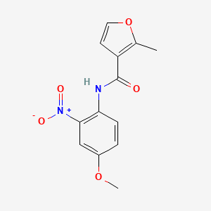 molecular formula C13H12N2O5 B5232448 N-(4-methoxy-2-nitrophenyl)-2-methyl-3-furamide 