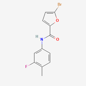 molecular formula C12H9BrFNO2 B5232457 5-bromo-N-(3-fluoro-4-methylphenyl)-2-furamide 