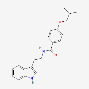 molecular formula C21H24N2O2 B5232459 N-[2-(1H-indol-3-yl)ethyl]-4-isobutoxybenzamide 